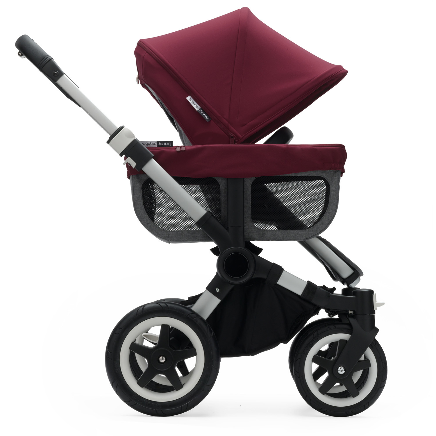 Коляска 2 в 1 Bugaboo Mono Donkey 2 Complete Grey Red - фото 3