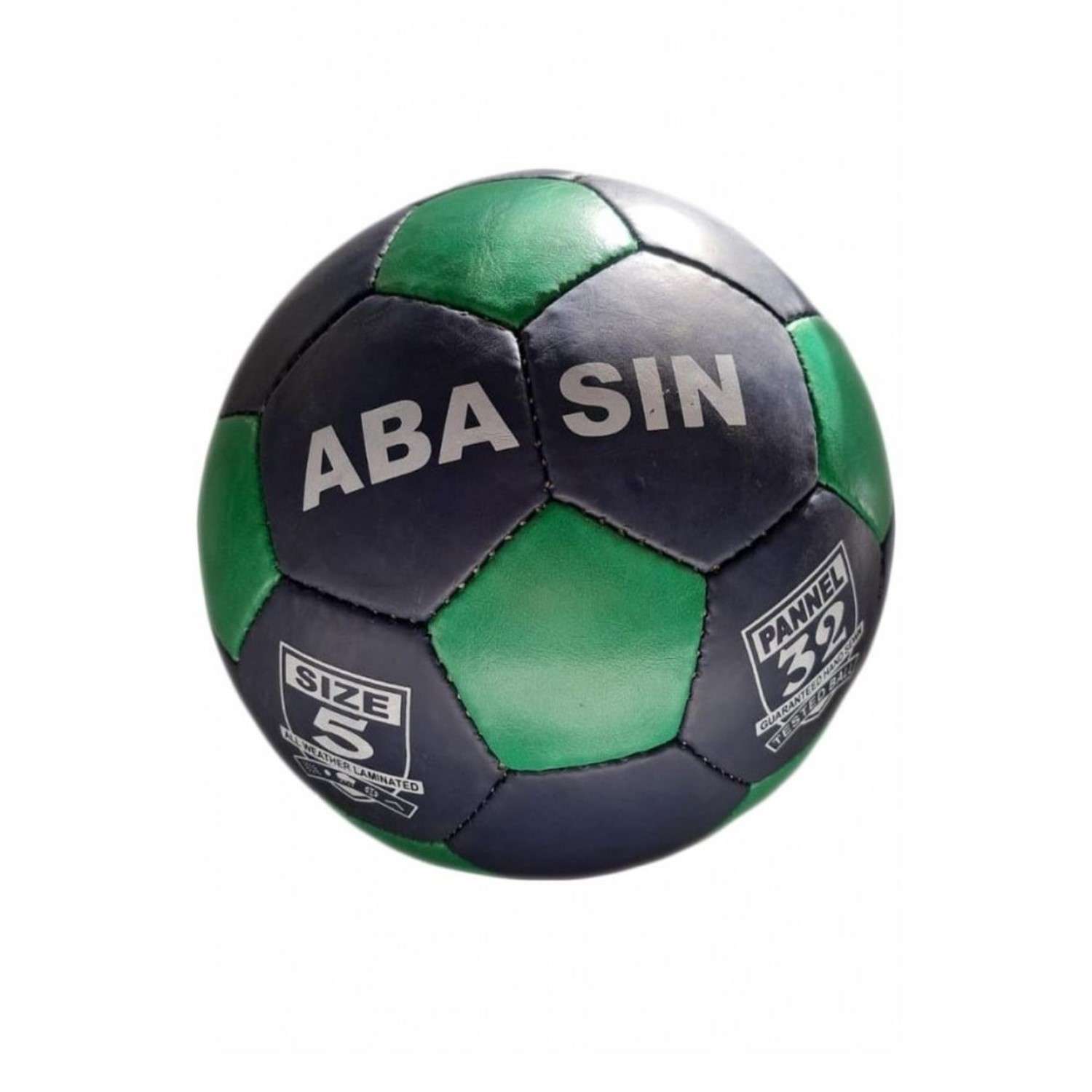 Футбольный мяч Uniglodis черно-зеленый размер 5 - фото 1