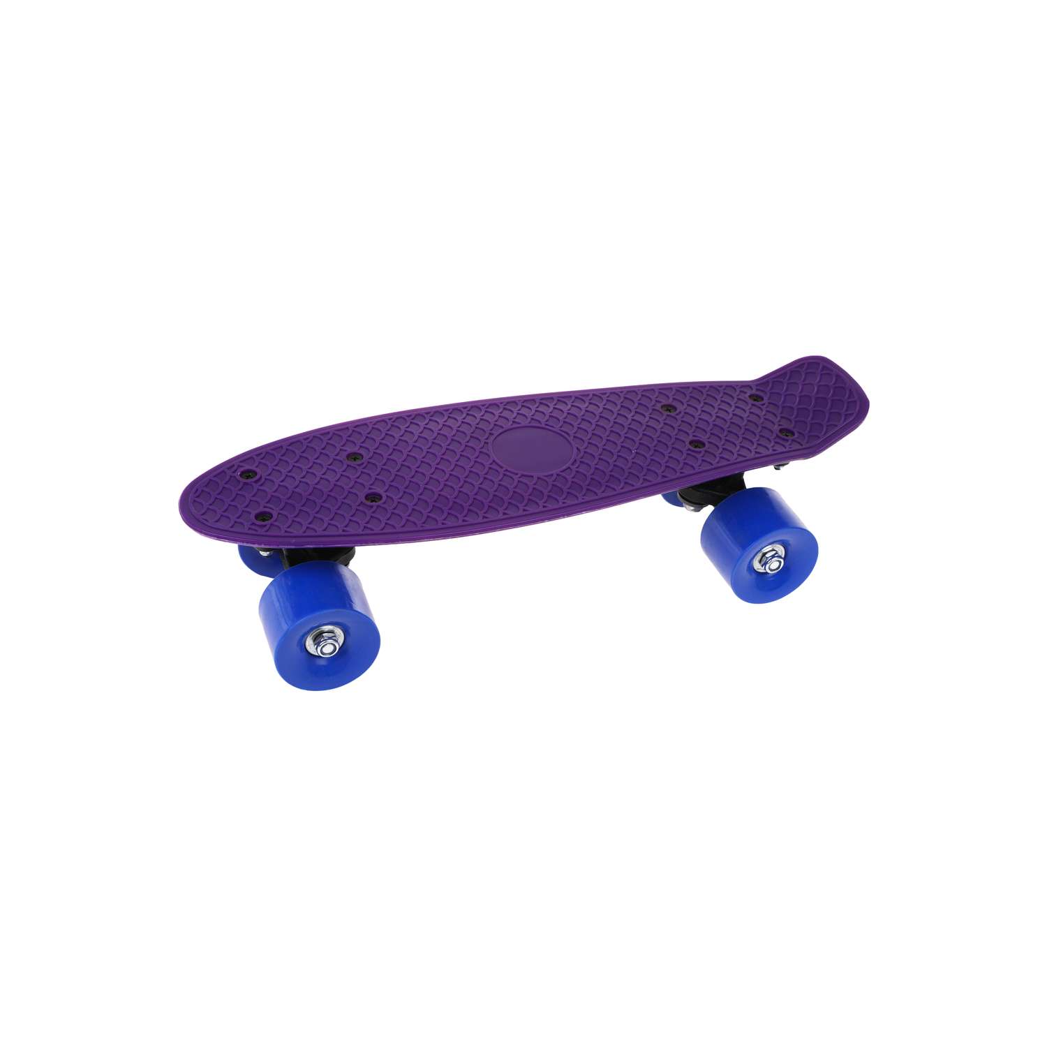 Скейтборд Наша Игрушка пенниборд пластик 41x12 см с большими PVC колесами. Фиолетовый - фото 4