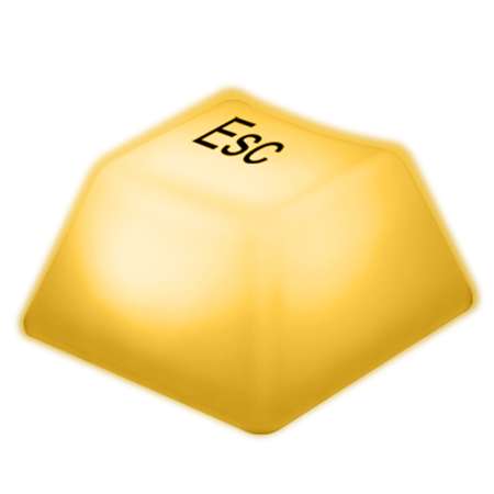 Светильник-ночник Jazzway светодиодный Клавиша Esc JS1-ESC желтый