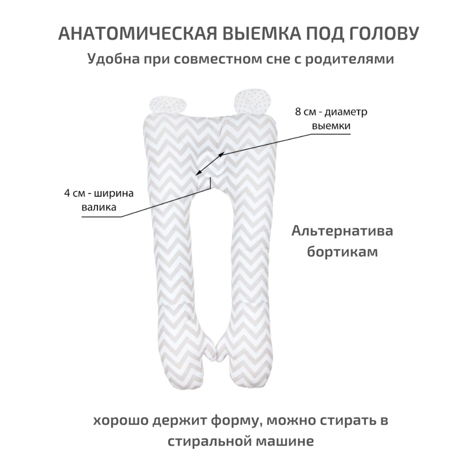 Кокон гнездышко позиционер Owl and EarlyBird Мишка для новорожденных 0+ - фото 15