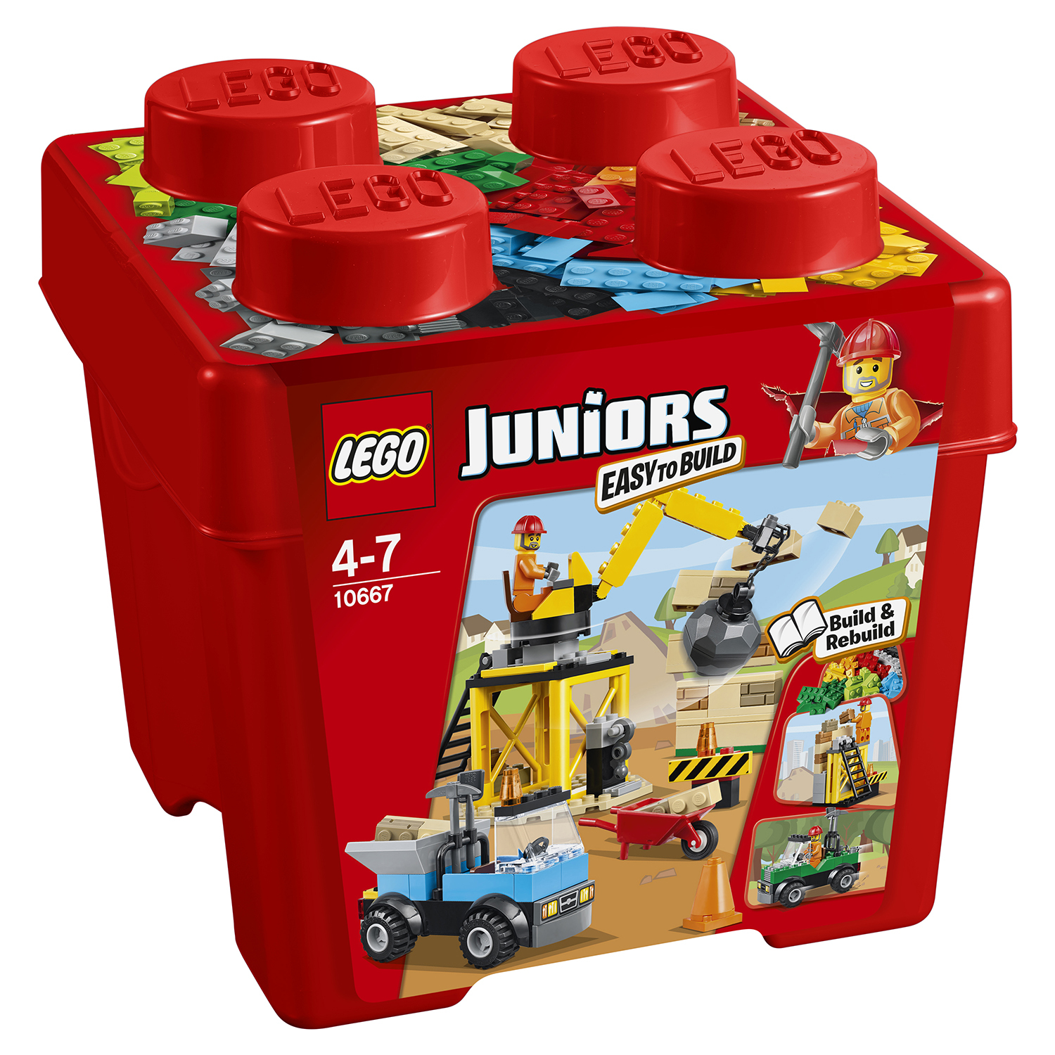 Конструктор LEGO Juniors Стройка (10667) купить по цене 1209 ₽ в  интернет-магазине Детский мир