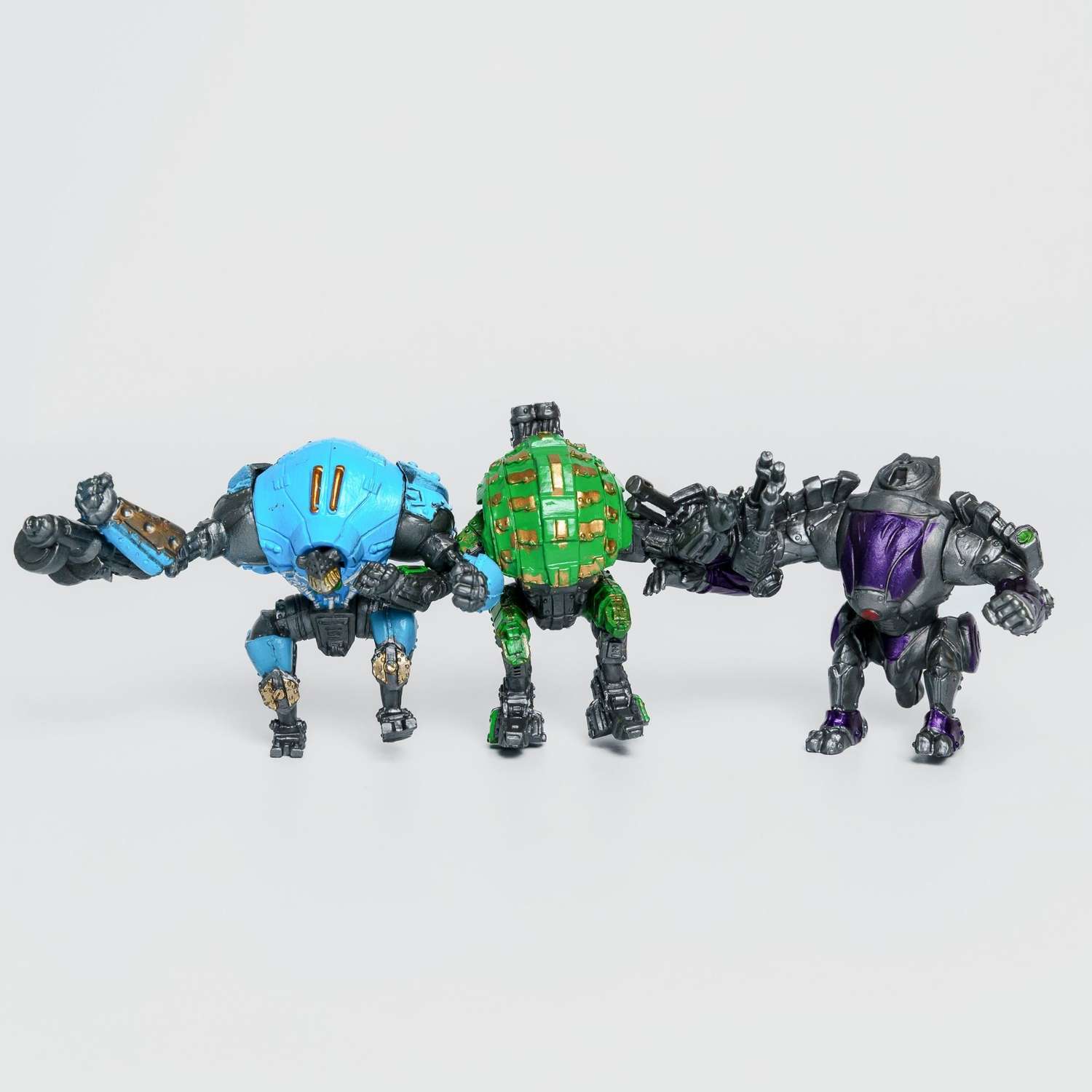 Роботы CyberCode 3 фигурки игрушки для детей развивающие пластиковые коллекционные интересные. 8см - фото 6