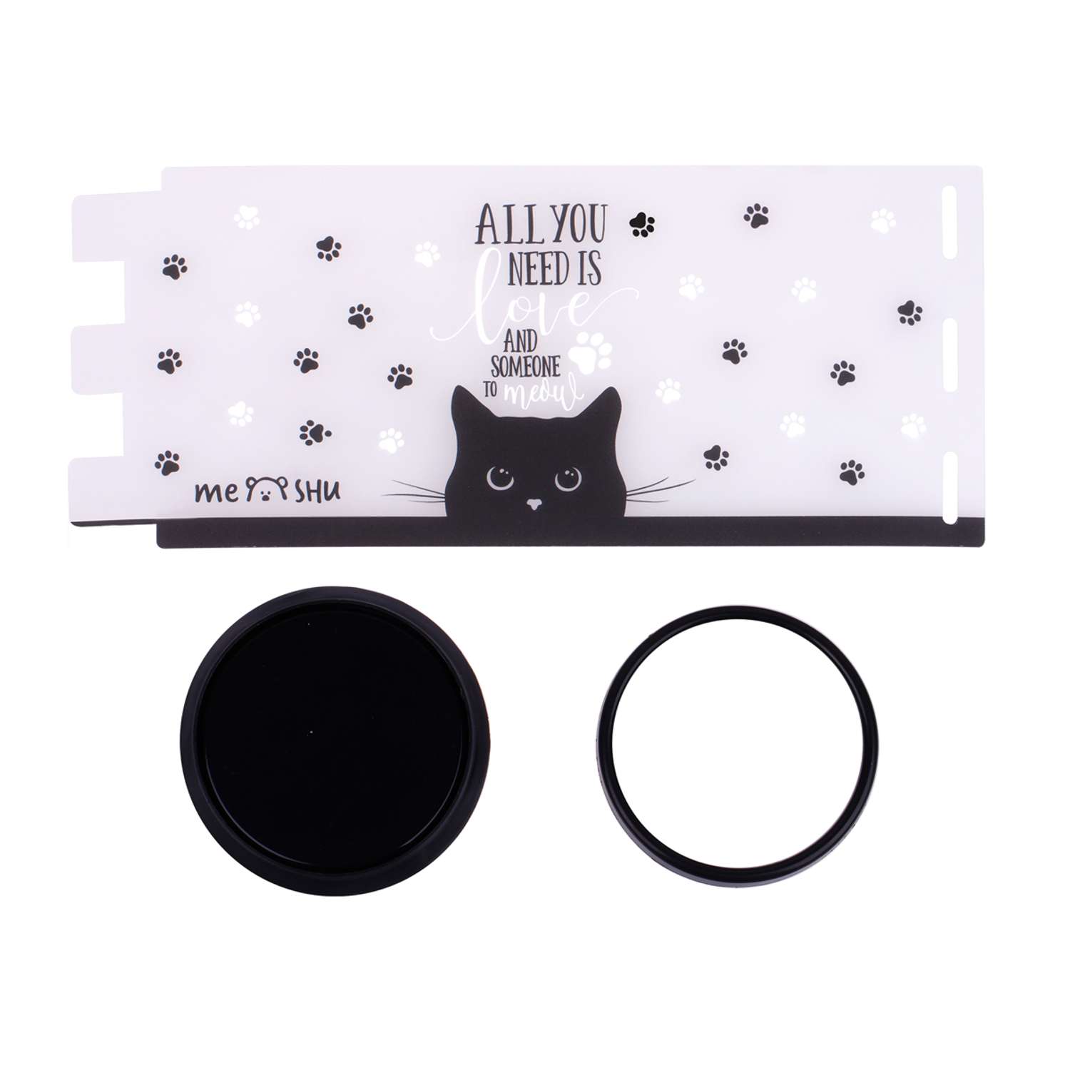 Подставка-стакан Meshu Black Cat пластиковая прозрачная - фото 3