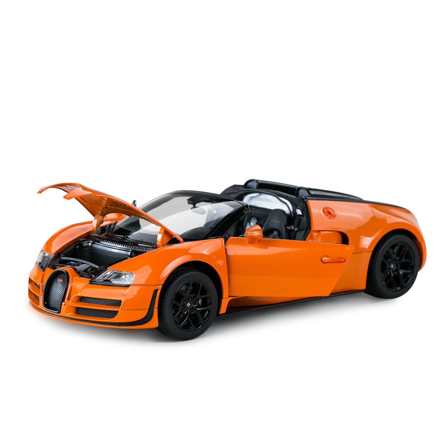 Машинка Rastar Bugatti GS Vitesse 1:18 оранжевая 43900 - фото 1