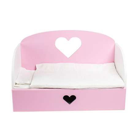 Мебель для кукол PAREMO Диван–кровать Сердце Розовый PFD120-16