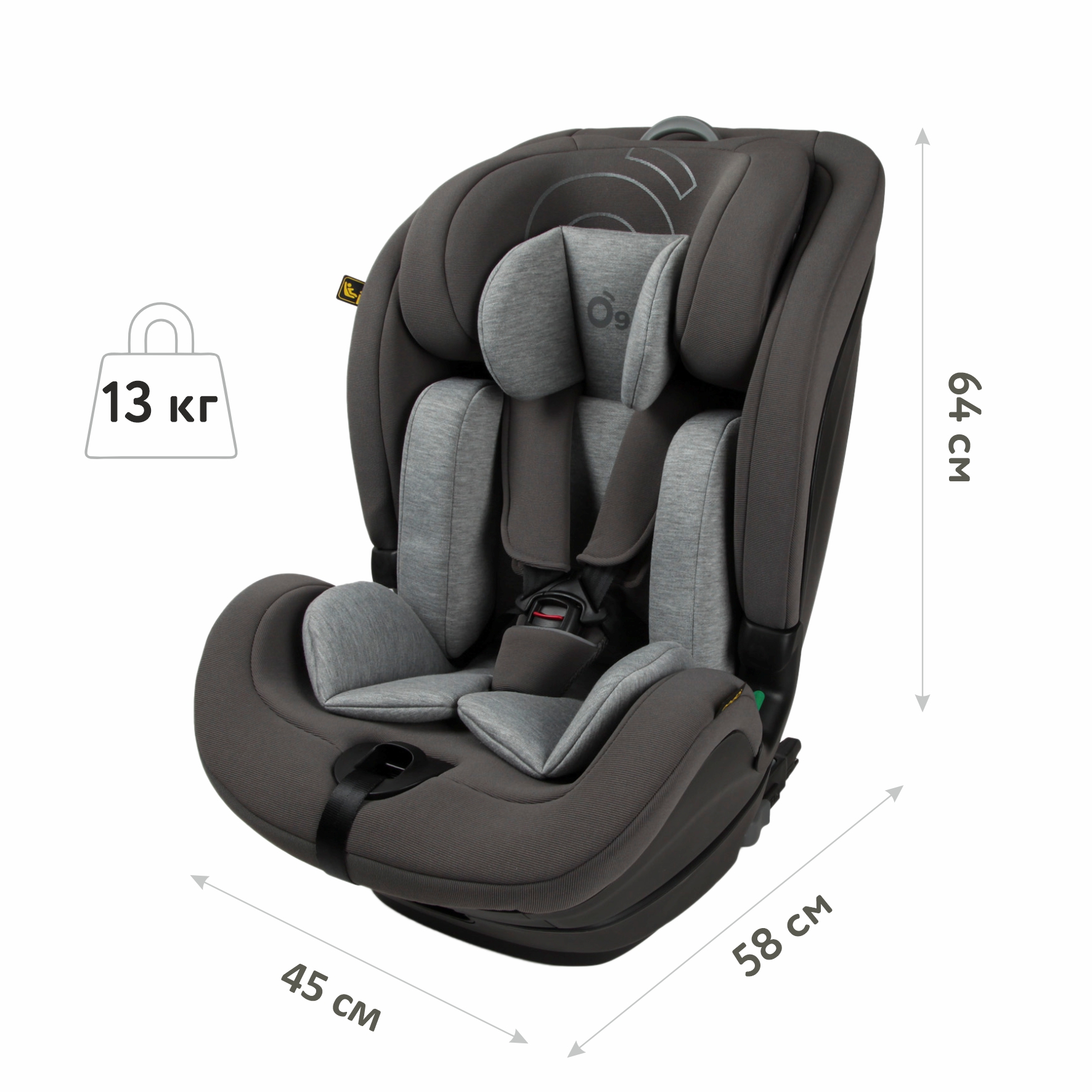 Автокресло nado Coconut ash Isofix 1/2/3 (9-36 кг) - фото 8