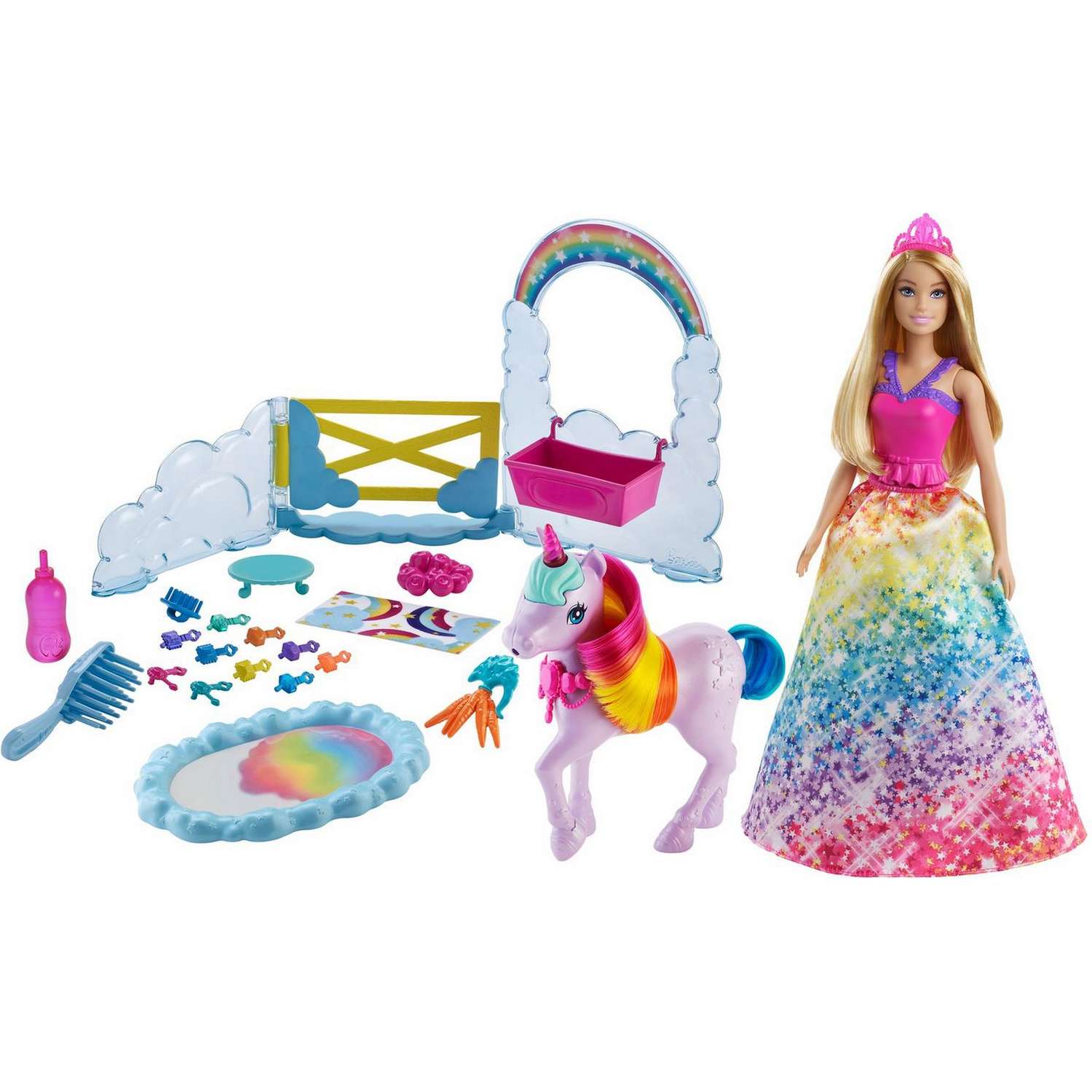 Набор игровой Barbie Дримтопия Кукла и единорог GTG01 GTG01 - фото 1