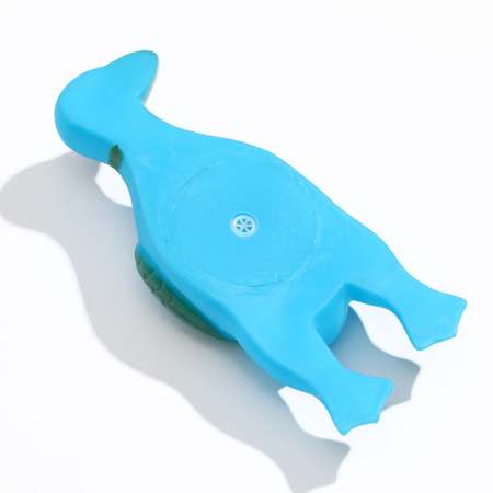 Игрушка для собак Пижон пищащая Скромная утка 18х7х4 см синяя
