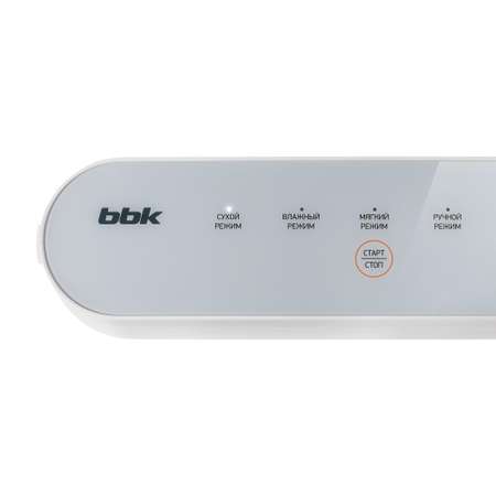 Вакуумный упаковщик BBK BVS602 мощность 90 Вт сенсорное управление белый цвет