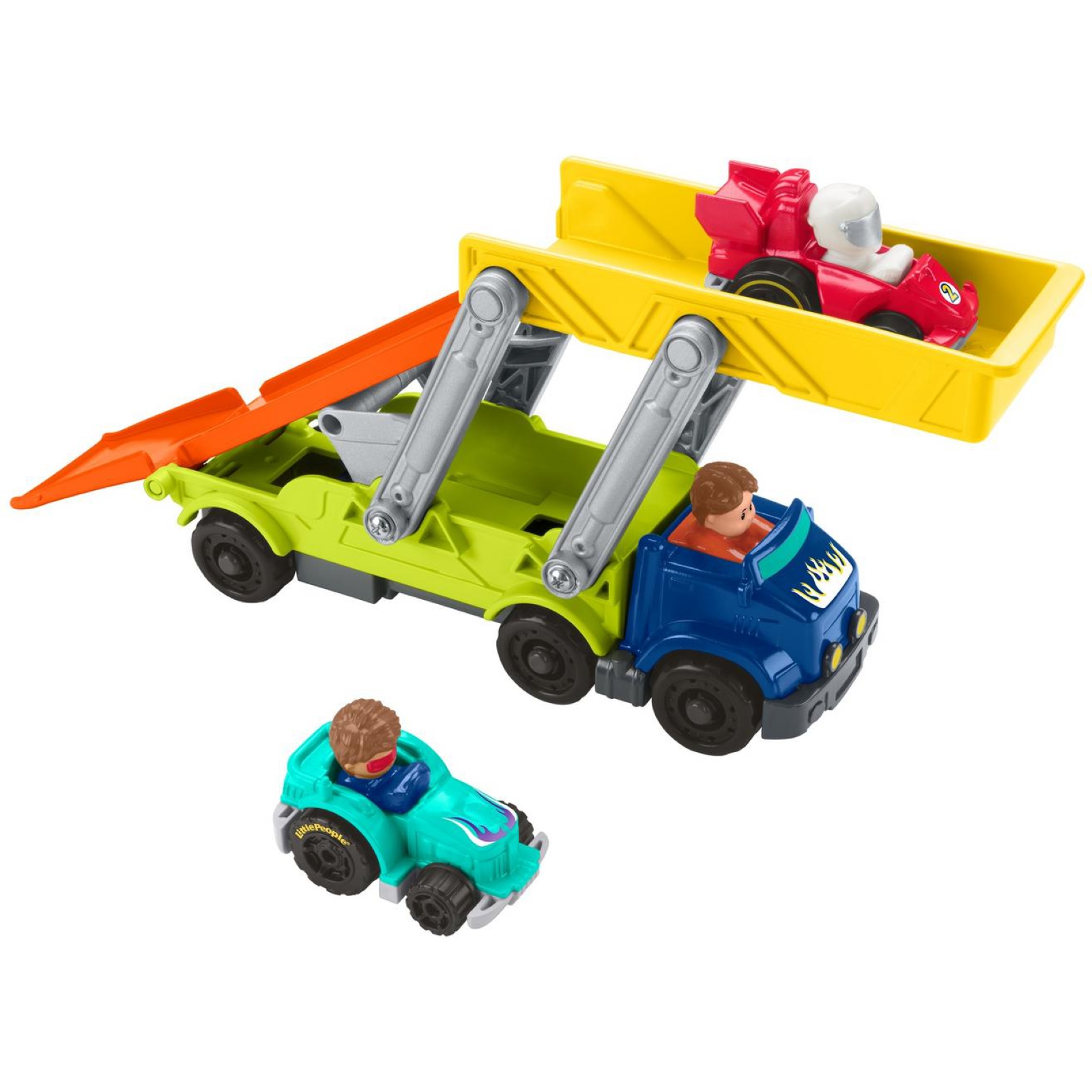 Набор подарочный Fisher Price Little People Спуск с рампы HBX23 - фото 9