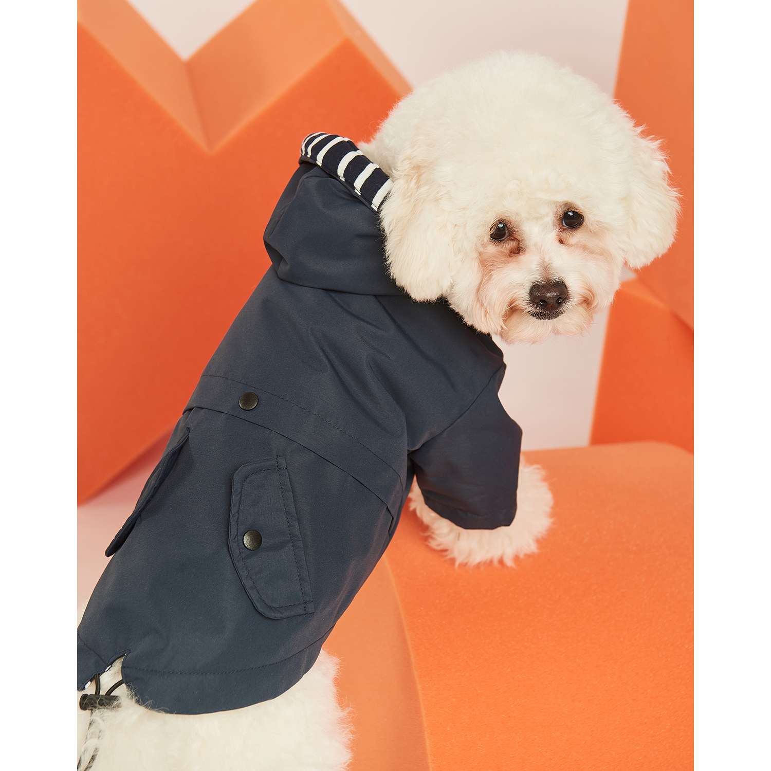 Куртка для собак Zoozavr тёмно-синяя 30 - фото 10