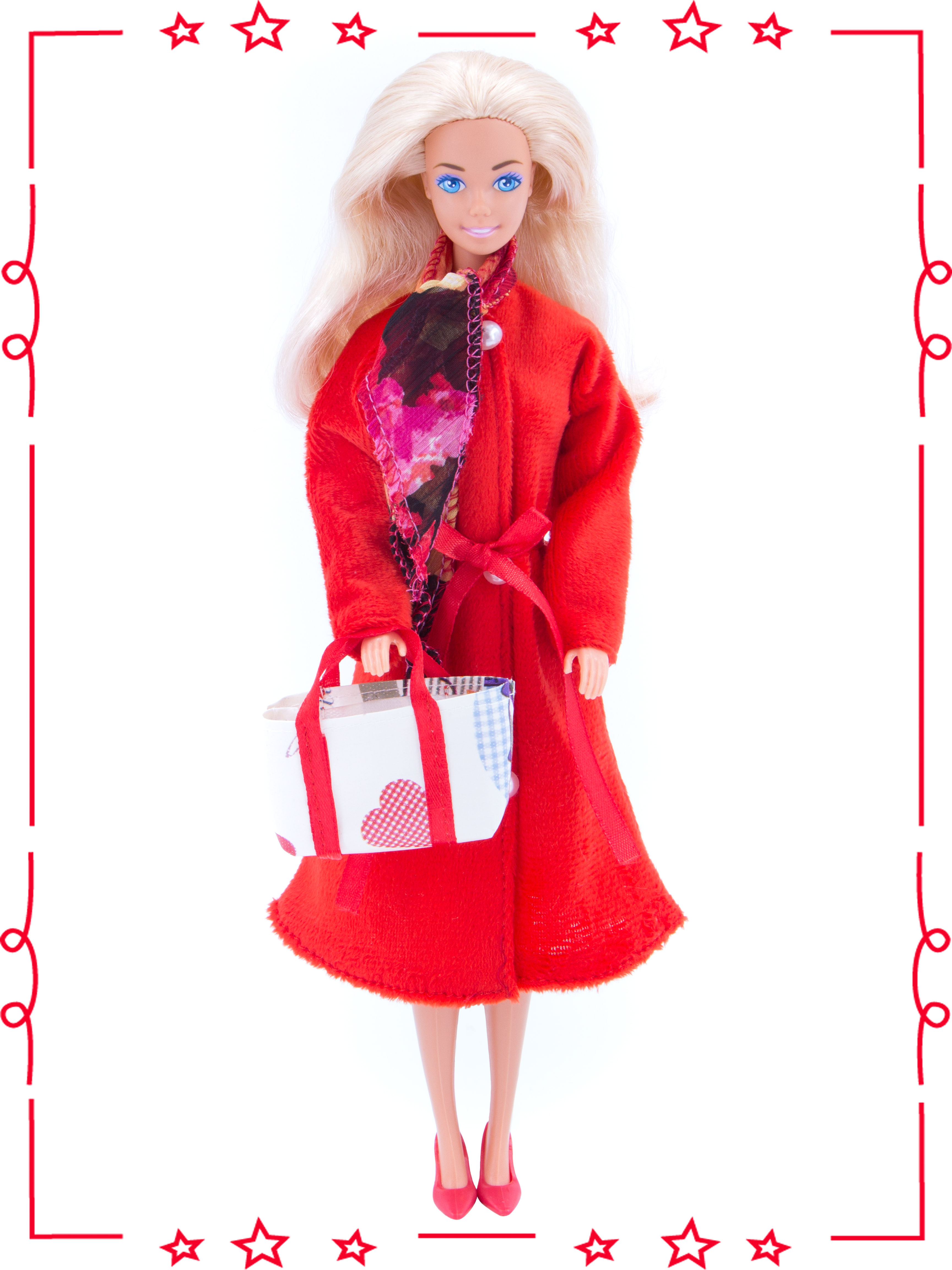 Пальто Модница для куклы 29 см 1906 красный 1906красный - фото 1