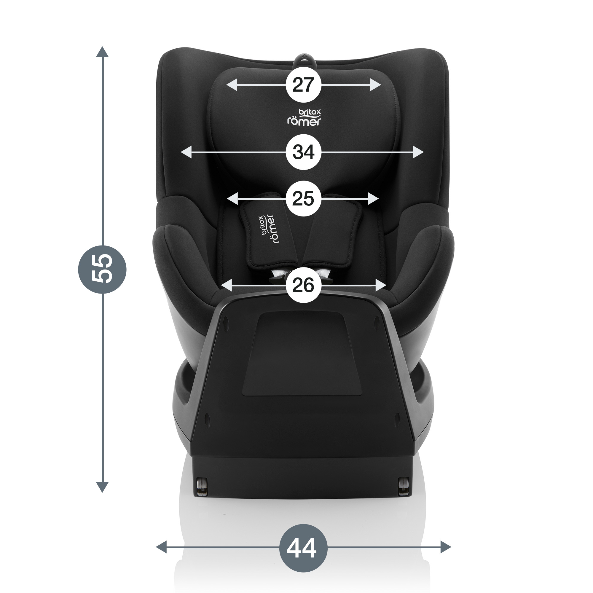 Автокресло Britax Roemer Dualfix Plus Space Black Isofix 0+/1 (0-18 кг) - фото 12