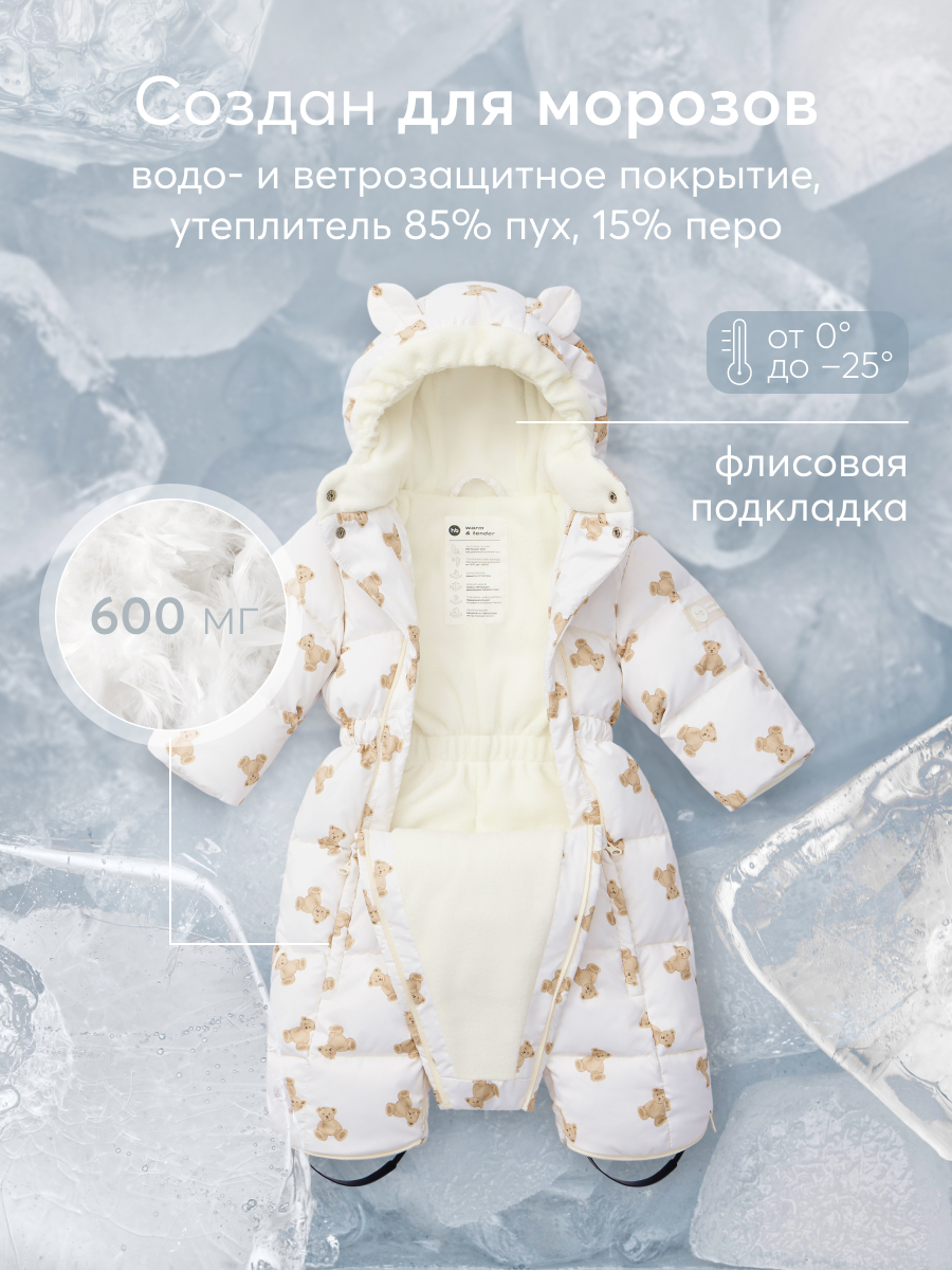 Комбинезон-трансформер HAPPY BABY 89030_beige(bear) - фото 2