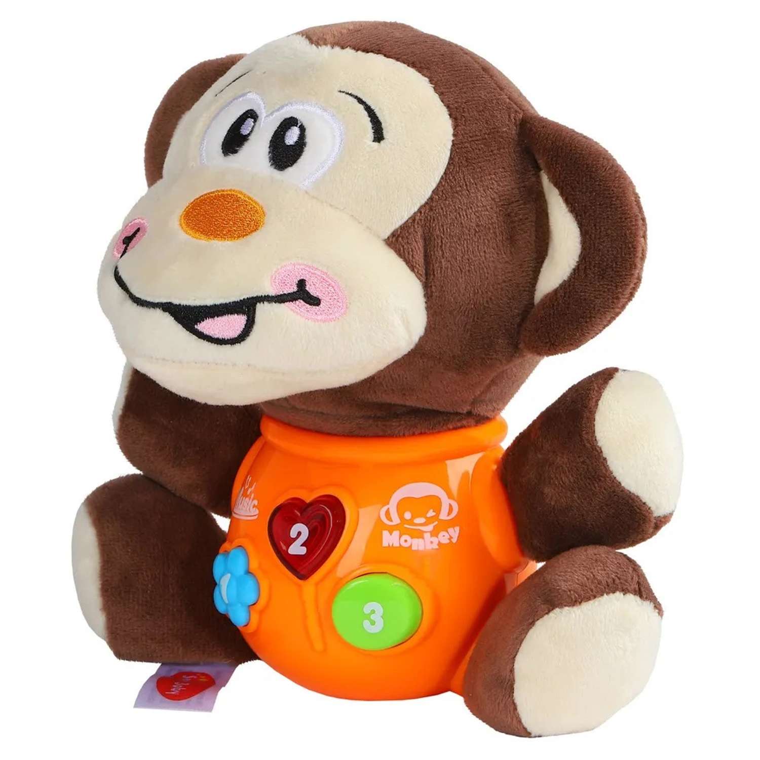 Развивающая игрушка Smart Baby мягкая музыкальная сказки потехи обезьяна JB0334073 - фото 8