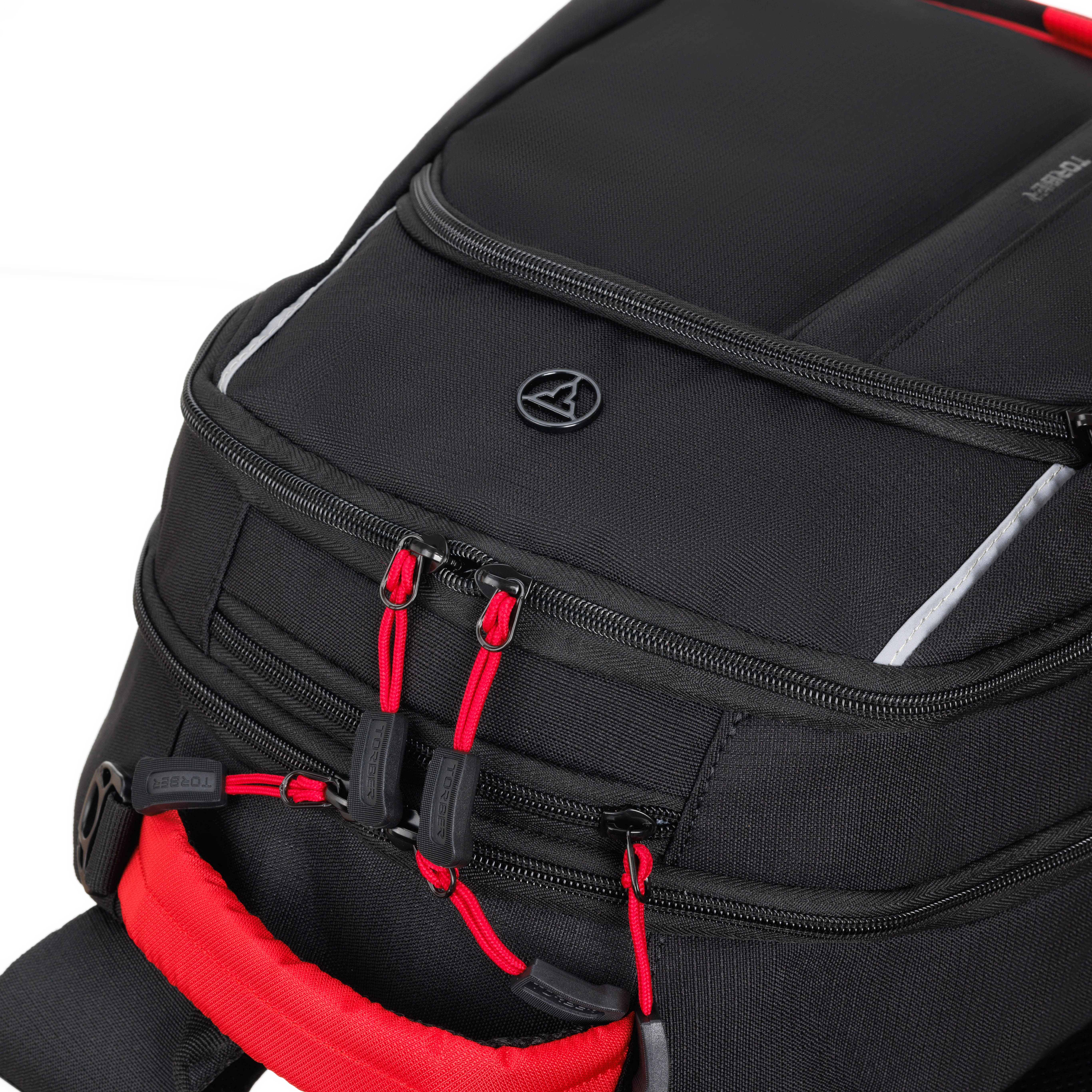 Рюкзак TORBER ROCKIT с отделением для ноутбука 15 дюймов чёрный красный - фото 13
