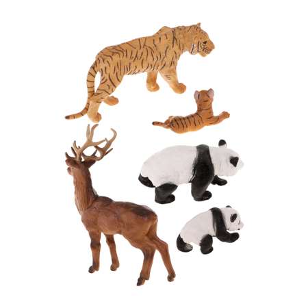 Фигурки животных Наша Игрушка набор игоровой для развития и познания 5 зверят