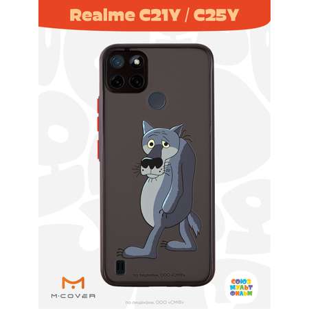 Противоударный чехол Mcover для смартфона Realme C21y Союзмультфильм Ну ты заходи если что