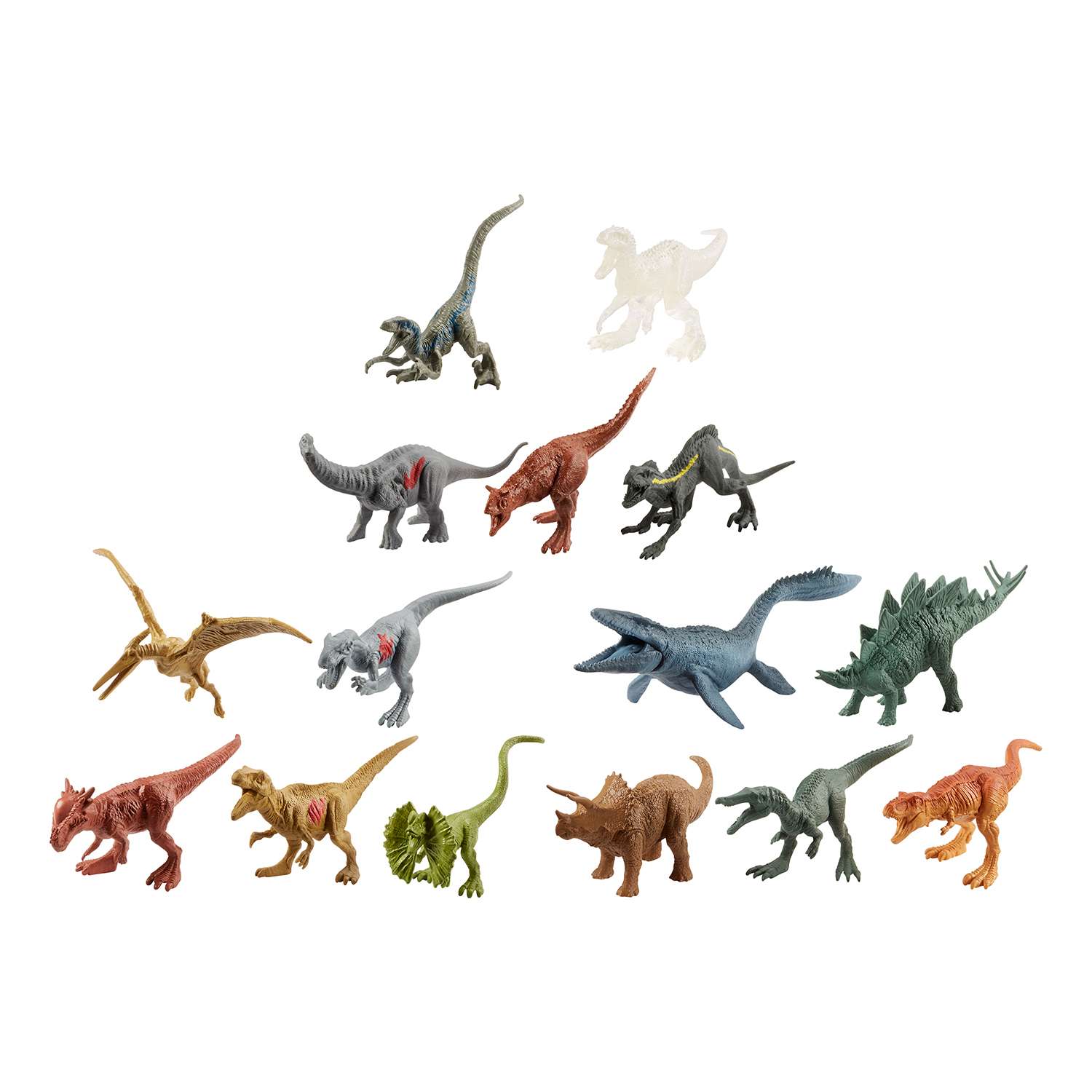 Набор Jurassic World 15 мини-динозавров - фото 1