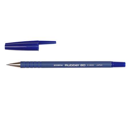 Ручка шариковая ZEBRA Rubber 80 Синяя 829333