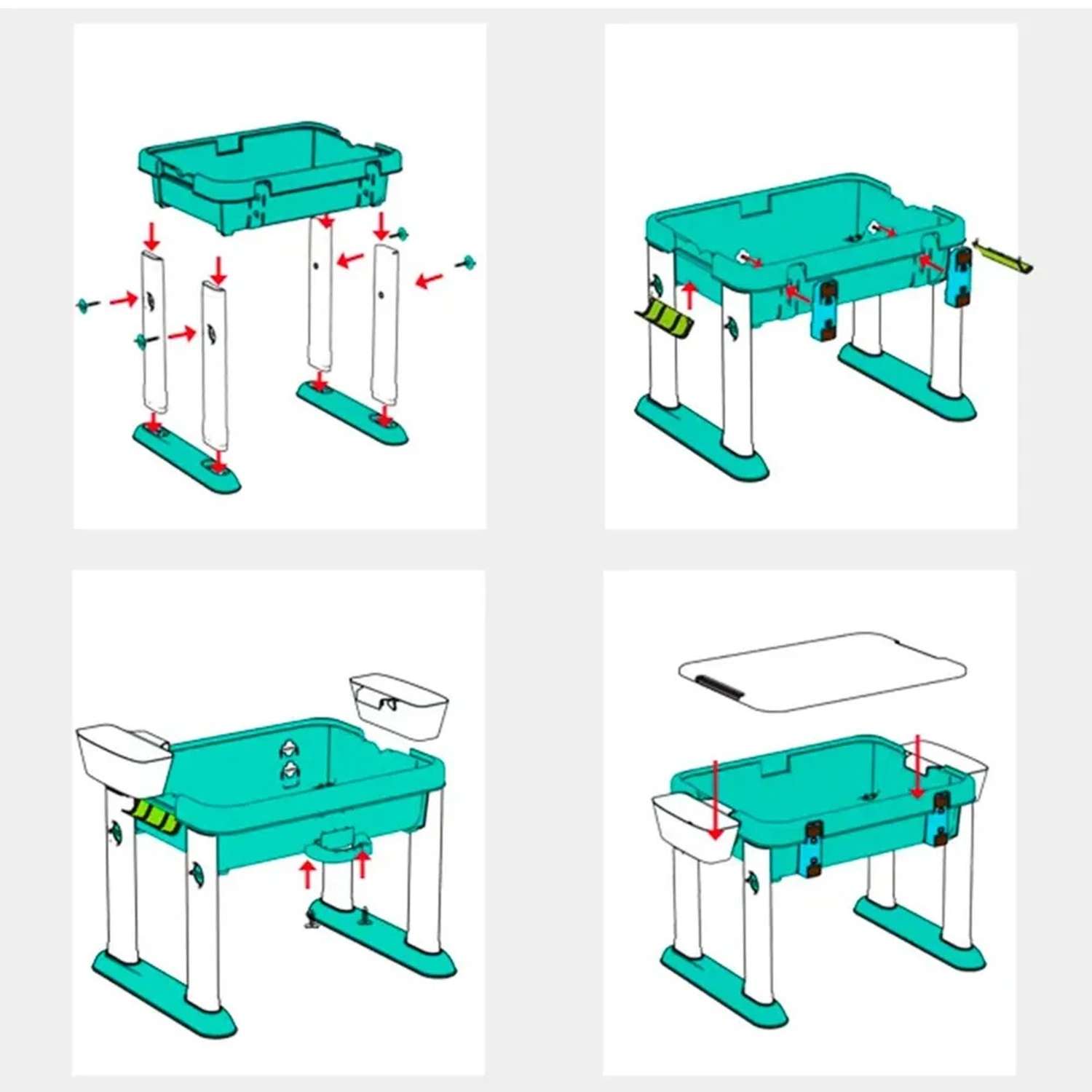 Развивающий стол и стул ТЕХНО детский для конструктора - фото 11