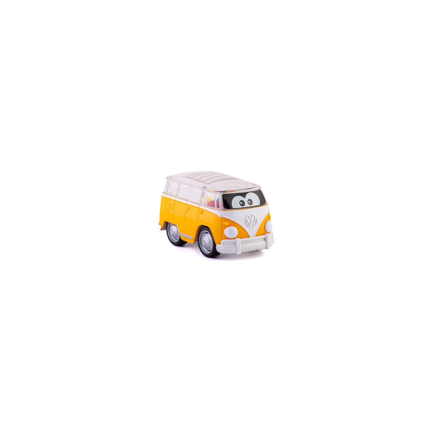 Машинка погремушка Bburago Junior Volkswagen Poppin Bus - фото 3