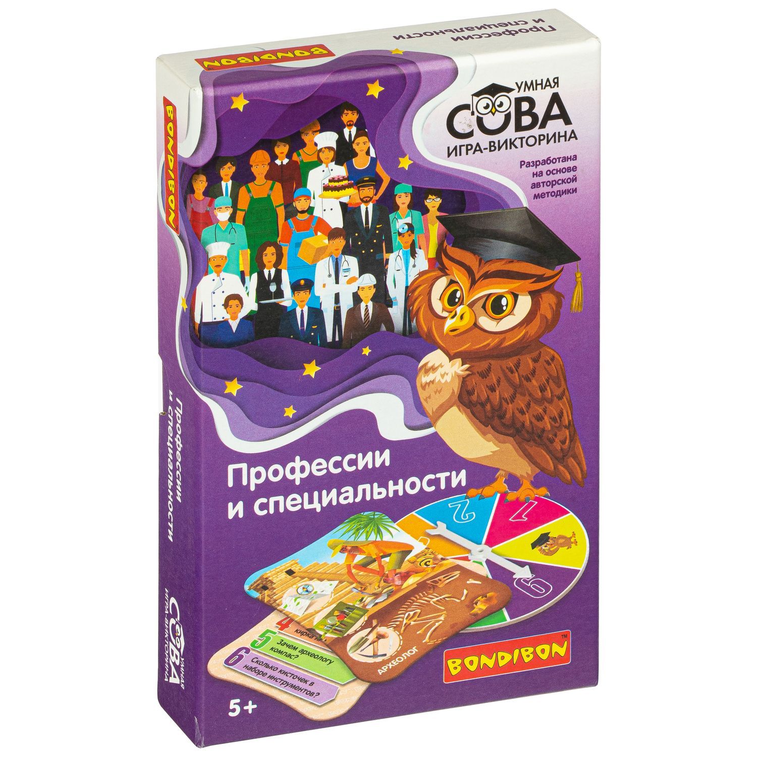 Игра-викторина Bondibon Умная сова Профессии и специальности ВВ4005