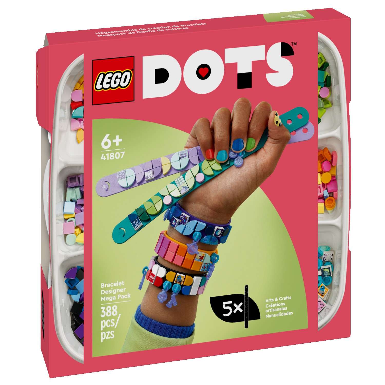 Конструктор детский LEGO Dots Большой набор дизайнера браслетов 41807 - фото 7