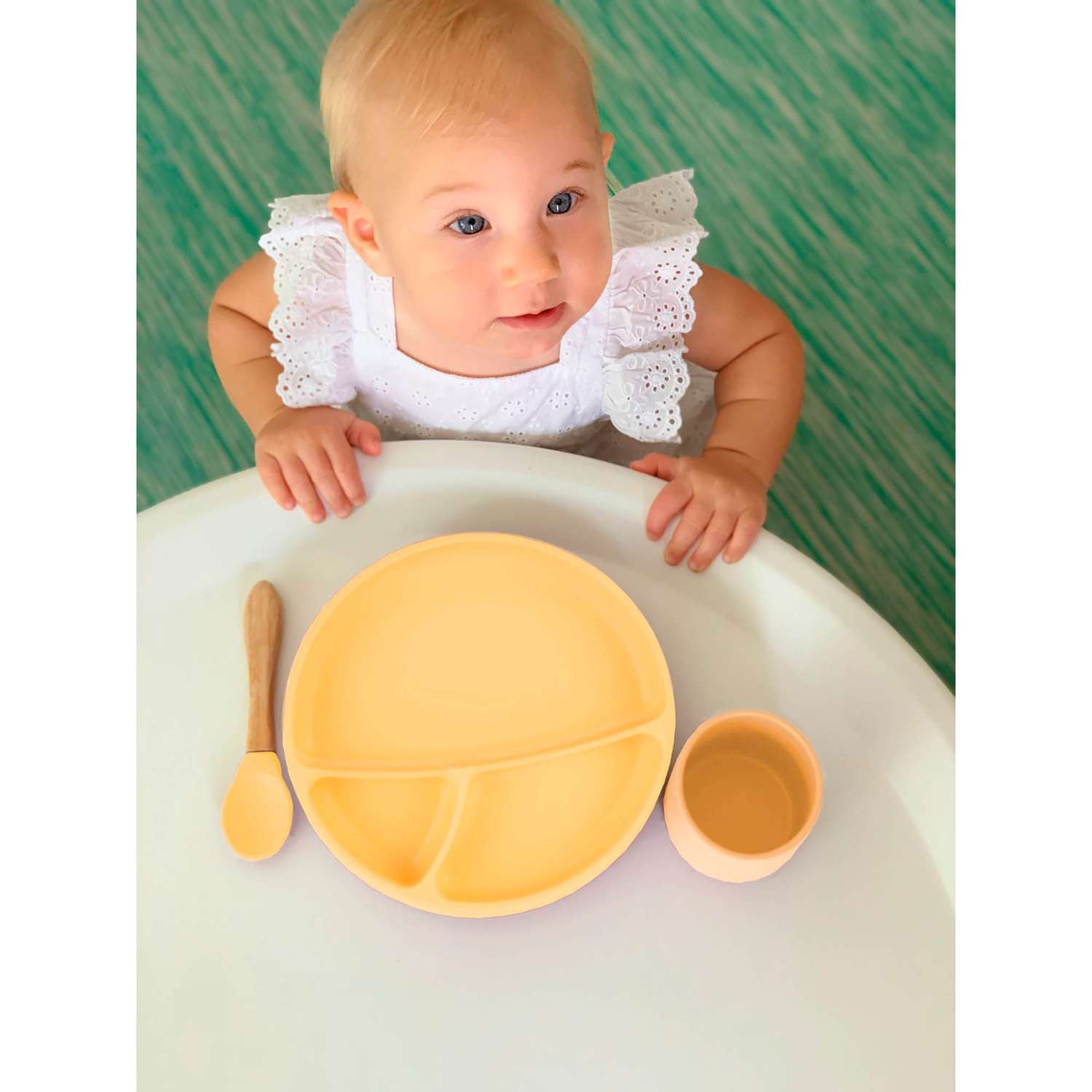Тарелка детская MinikOiOi силиконовая с тремя секциями и присоской - фото 27