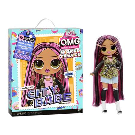 Кукла L.O.L. Surprise! OMG Travel Doll City Babe 76587EUC