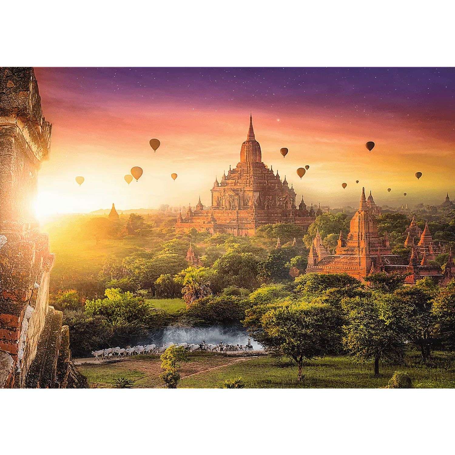 Пазл Trefl Древний храм Бирма 1000элементов 10720 - фото 2