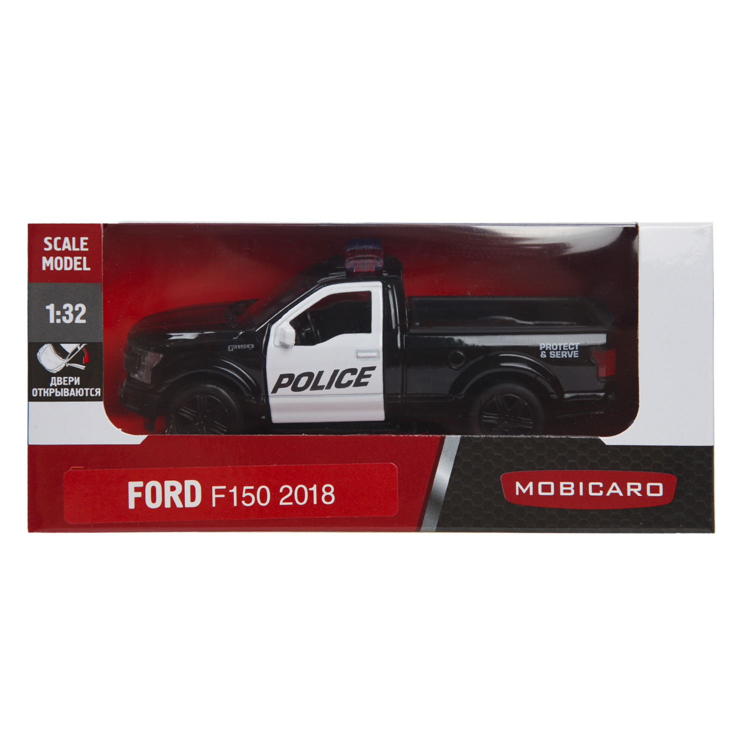 Полицейская машина Mobicaro Ford F150 1:32 544045P - фото 2