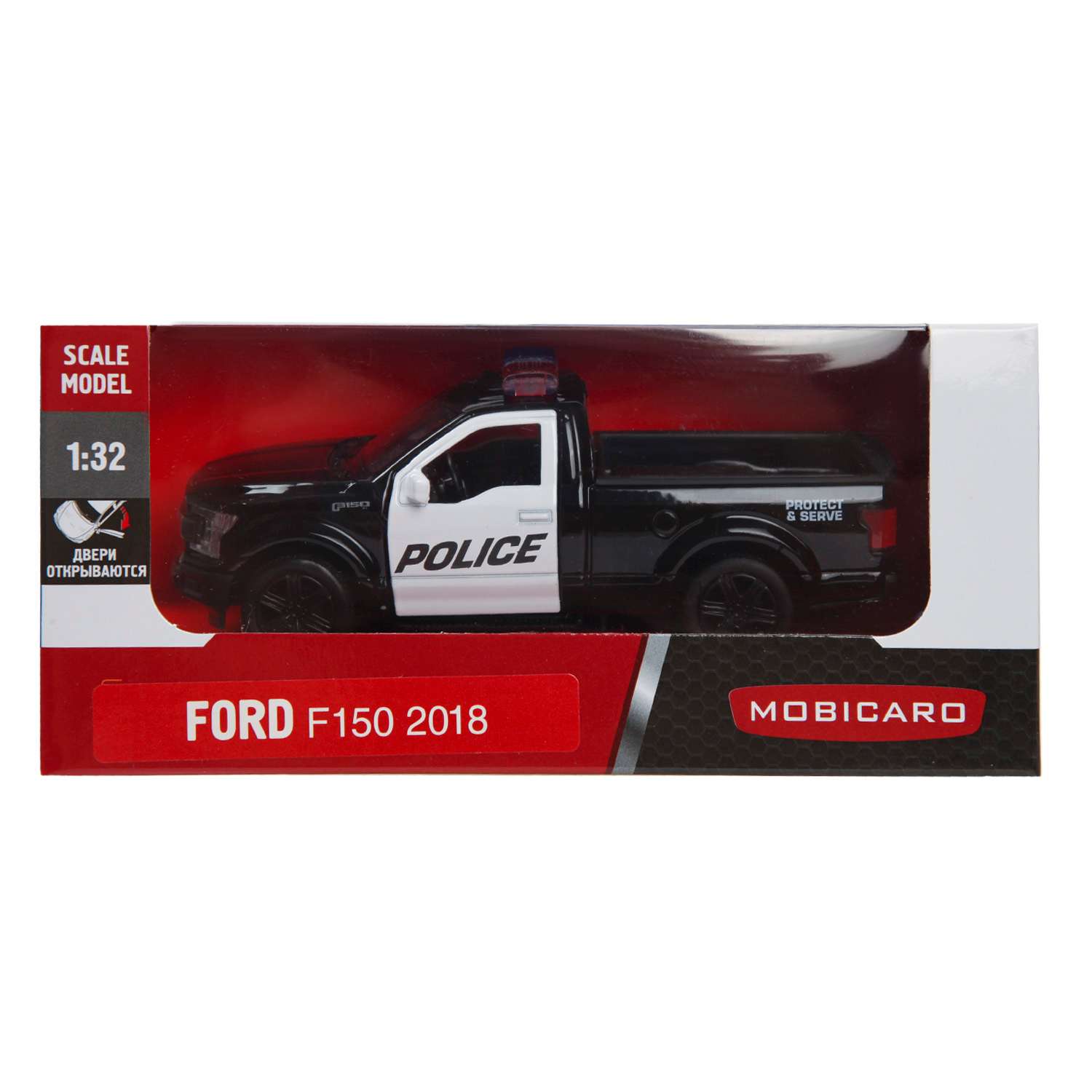 Полицейская машина Mobicaro Ford F150 1:32 без механизмов 544045P - фото 2