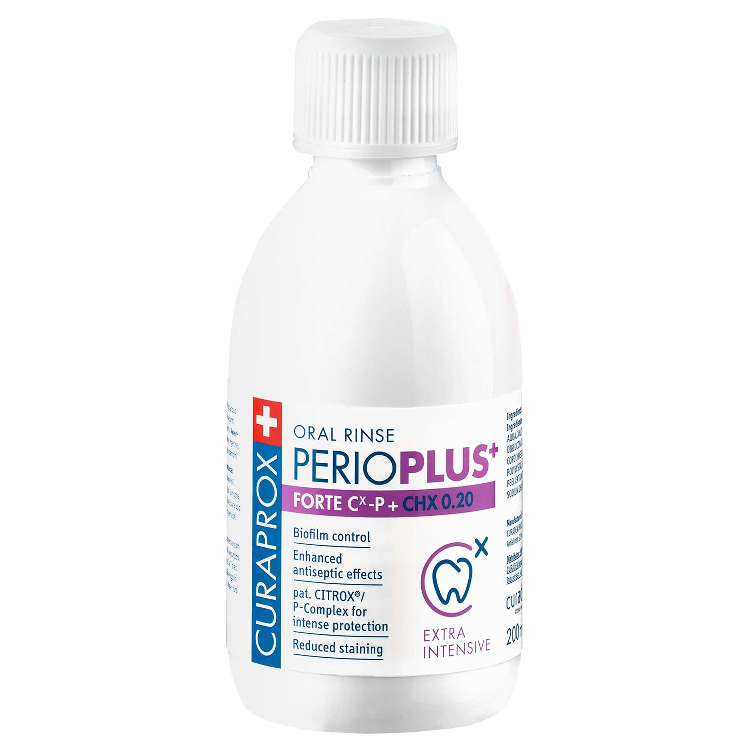 Жидкость-ополаскиватель Curaprox Perio Plus Forte CHX 0.20% 200 мл - фото 2