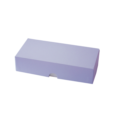Коробка подарочная Cartonnage Радуга лиловый-белый прямоугольная