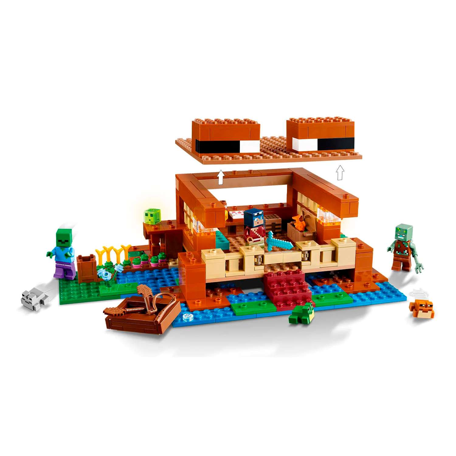 Конструктор детский LEGO Minecraft Лягушачий домик 21256 - фото 2