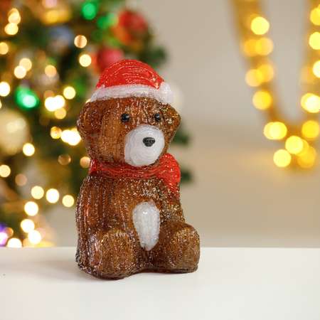 Фигура декоративная BABY STYLE Медведь акрил LED холодный белый свет 20х12х11 см