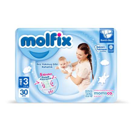 Подгузники Molfix 30 шт. 3