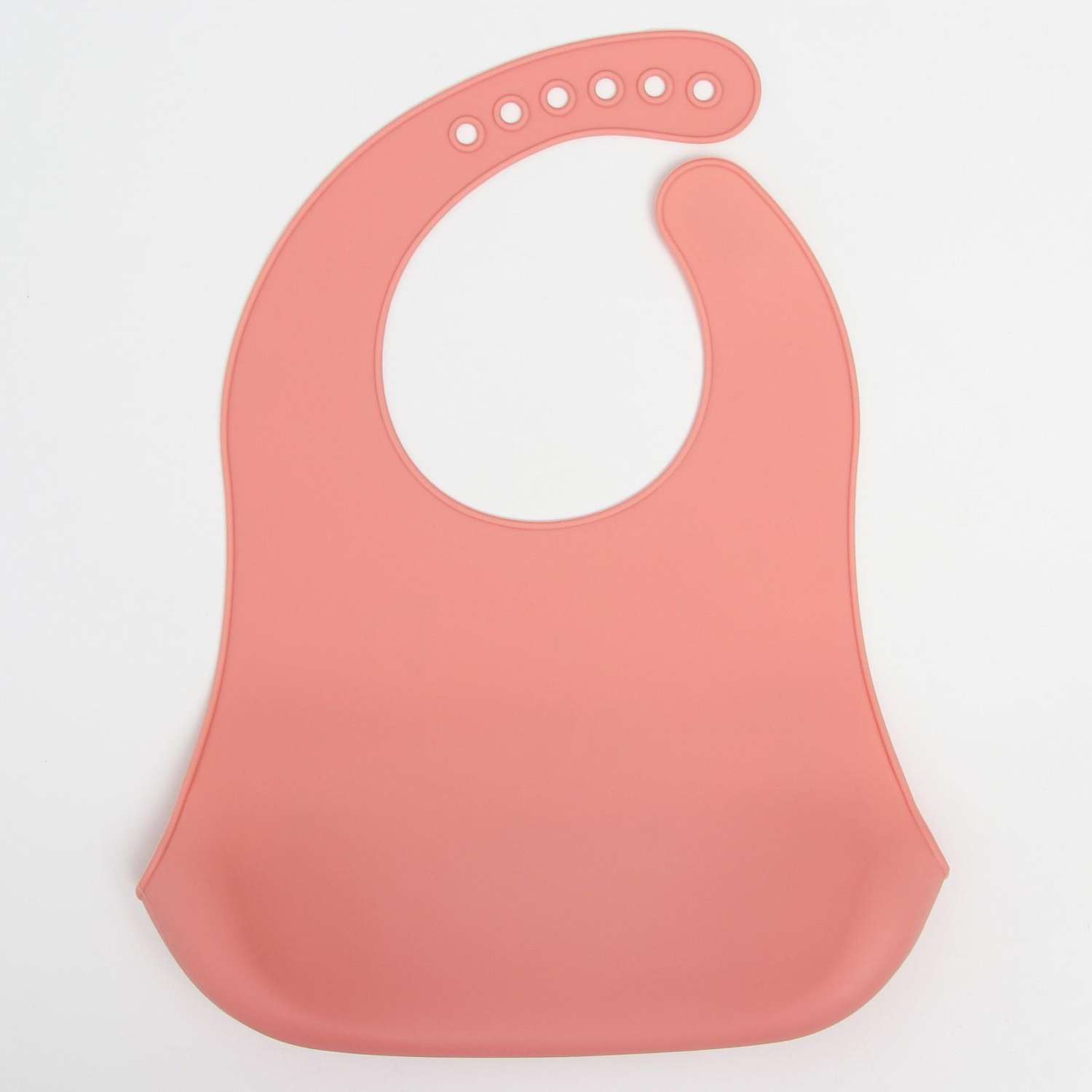 Нагрудник для кормления Sima-Land «Мишка на севере» силиконовый с карманом. цвет розовый - фото 4