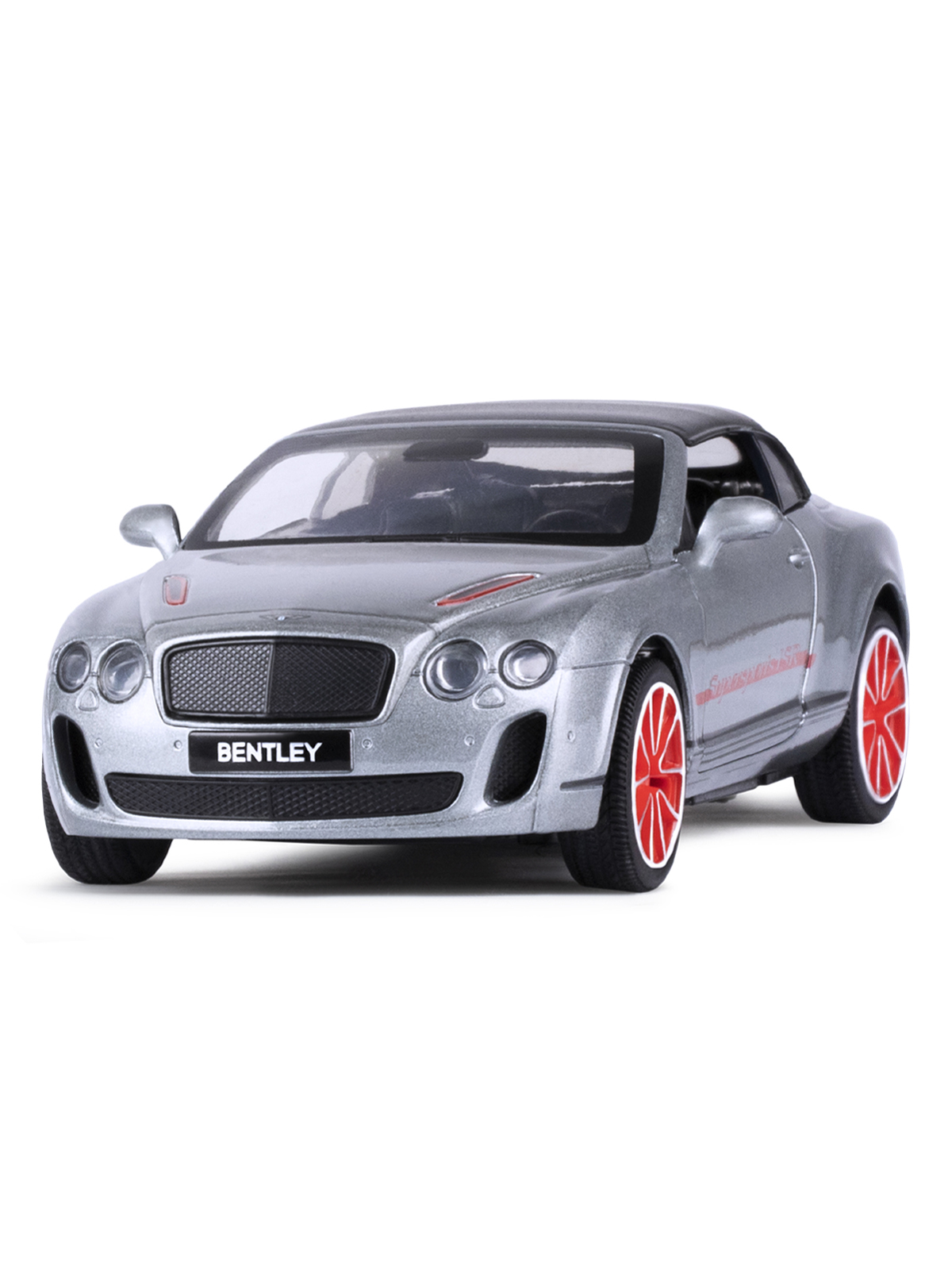 Автомобиль АВТОпанорама Bentley Continental Supersports ISR 1:32 серебряный JB1251397 - фото 10