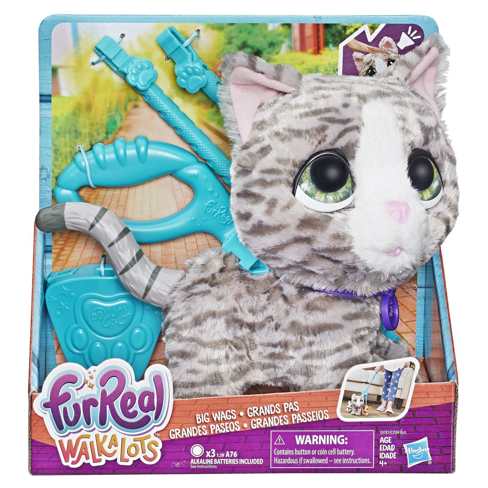 Игрушка FurReal Friends Кошка на поводке большая E4781EU4 купить по цене  3399 ₽ в интернет-магазине Детский мир