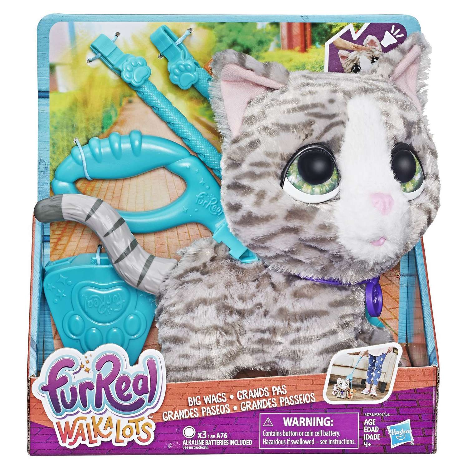 Игрушка FurReal Friends Кошка на поводке большая E4781EU4 - фото 2