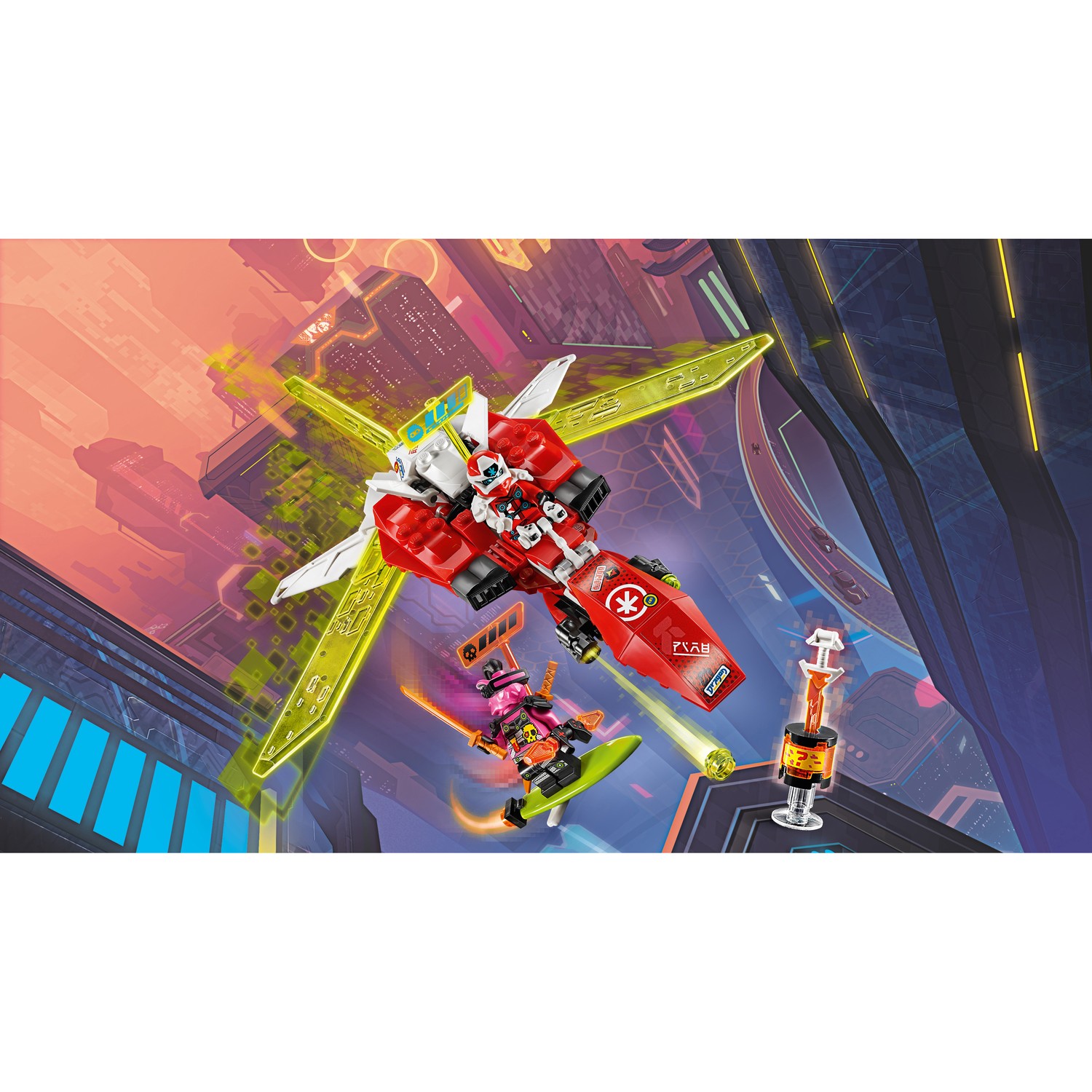 Конструктор LEGO Ninjago Реактивный самолет Кая 71707 - фото 10