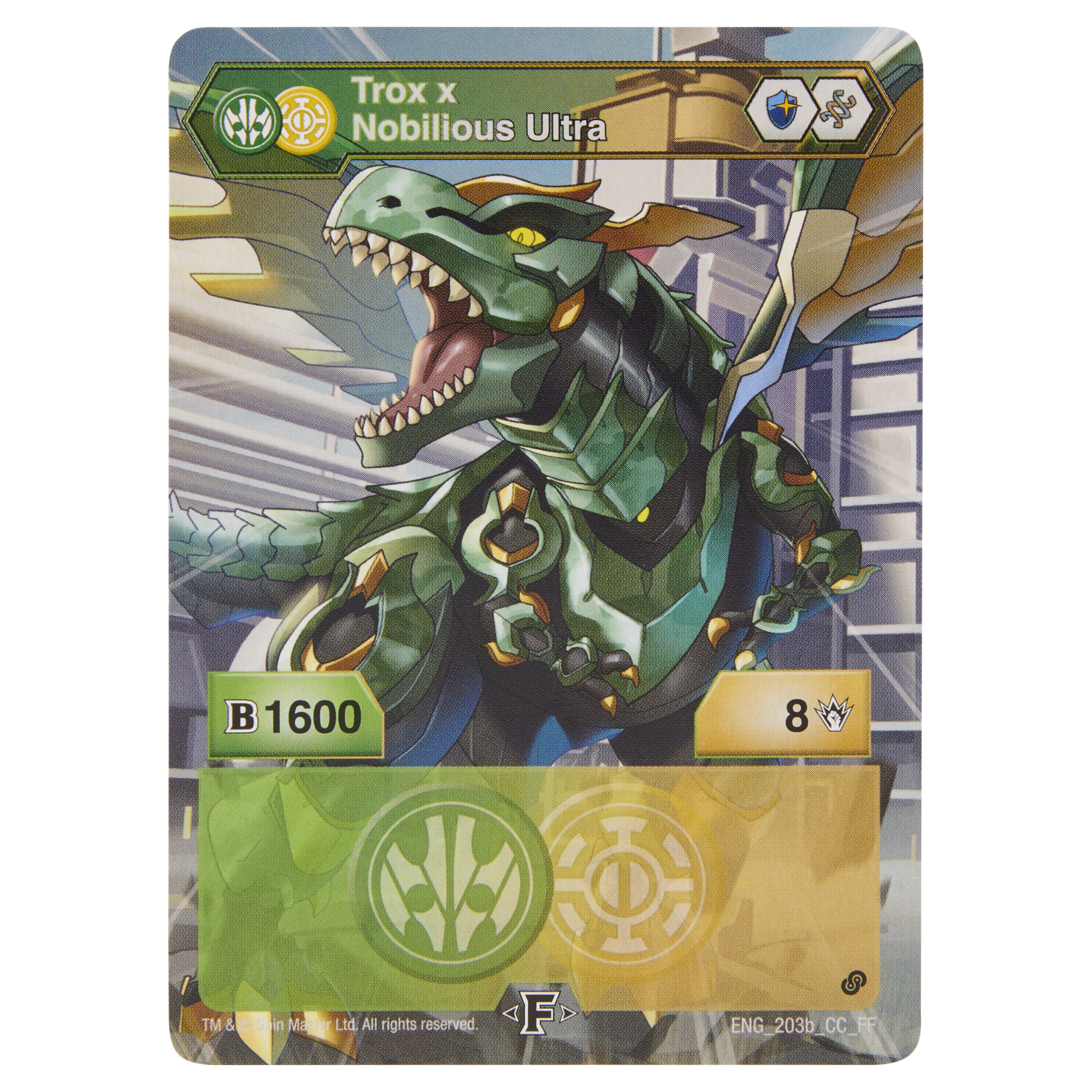 Фигурка-трансформер Bakugan S2 Ультра TroxNobiliosGrGld 6055885/20124616 - фото 4