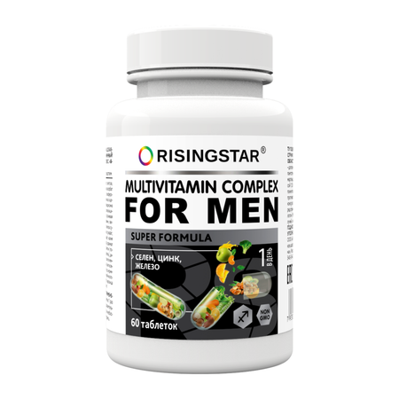 БАД Risingstar Мультивитаминный комплекс для мужчин 60 таблеток