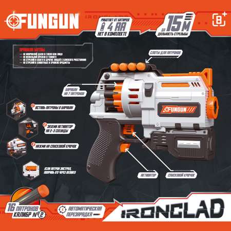 Бластер FUNGUN White электрический BIG534