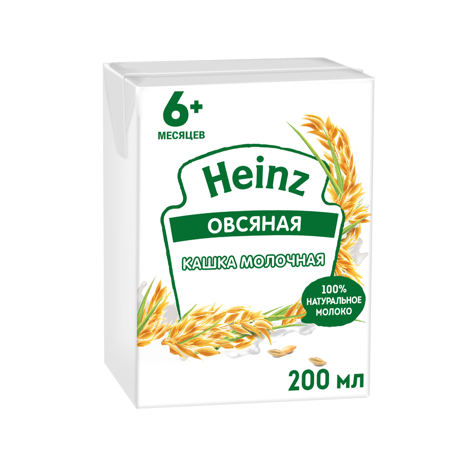 Каша молочная Heinz овсянка 200мл с 6месяцев - фото 1