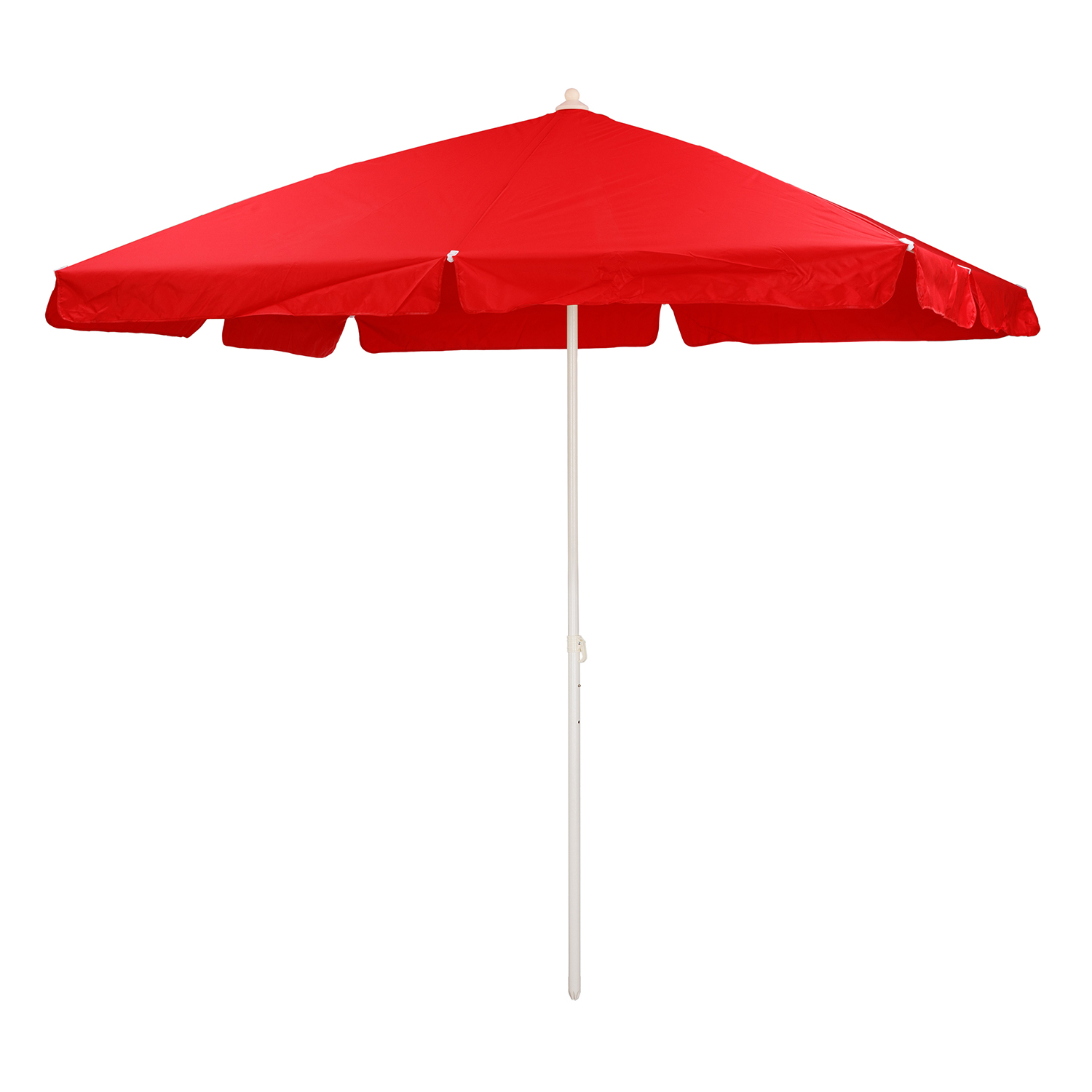 Зонт пляжный BABY STYLE большой садовый от солнца для отдыха1.75х2.4 м Oxford прямоуголный красный - фото 1