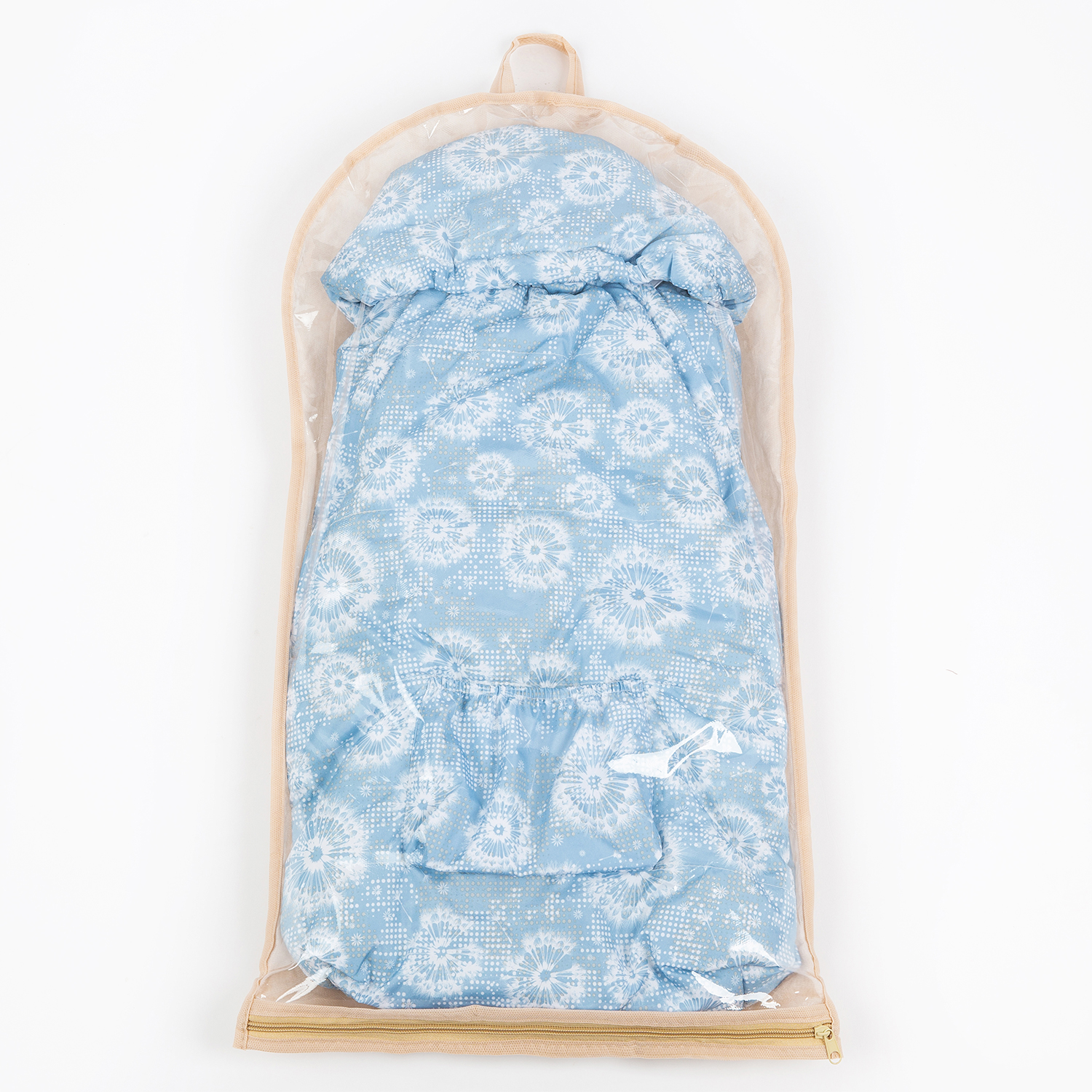 Конверт на выписку Чудо-Чадо для новорожденного теплый флисовый «Chicky» голубой/одуванчики - фото 6